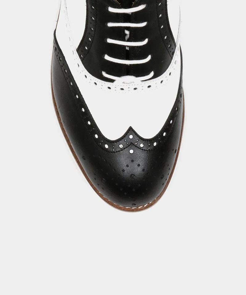 ALL CLASSIC Golf Noble Wingtip Classic Golf Shoes - Black Toe