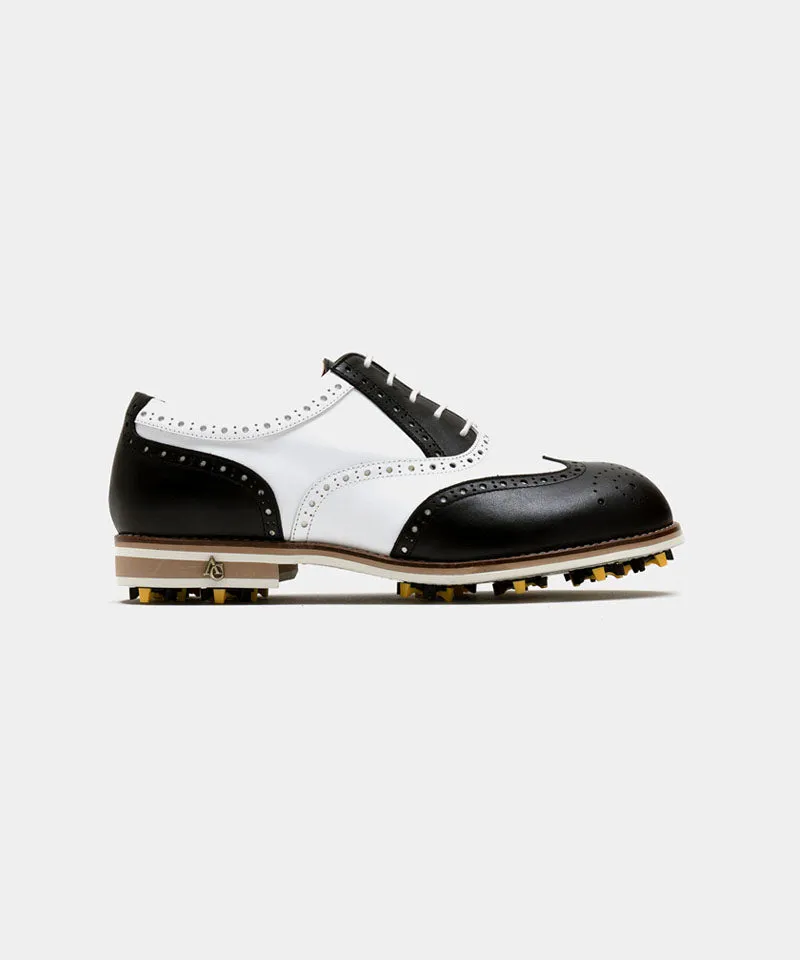 ALL CLASSIC Golf Noble Wingtip Classic Golf Shoes - Black Toe