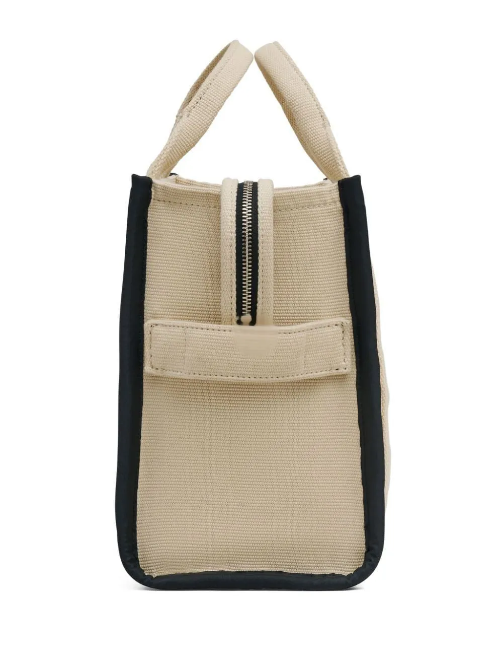 BEIGE JACQUARD LOGO SHOULDER BAG