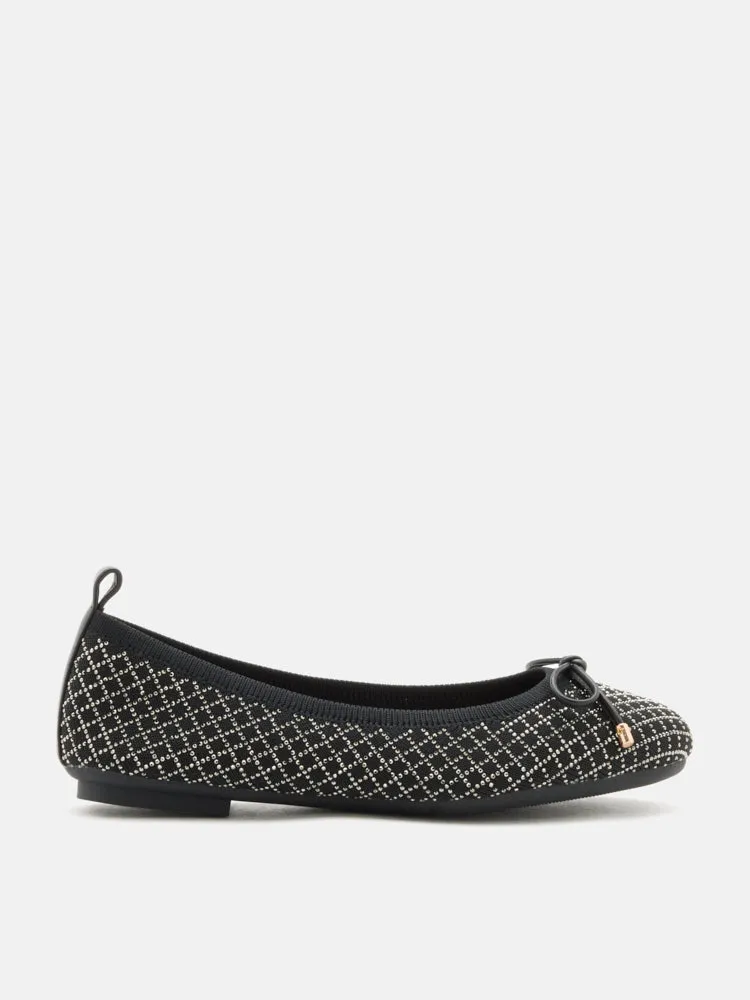 Brooke Crystal Grid Flyknit Flats