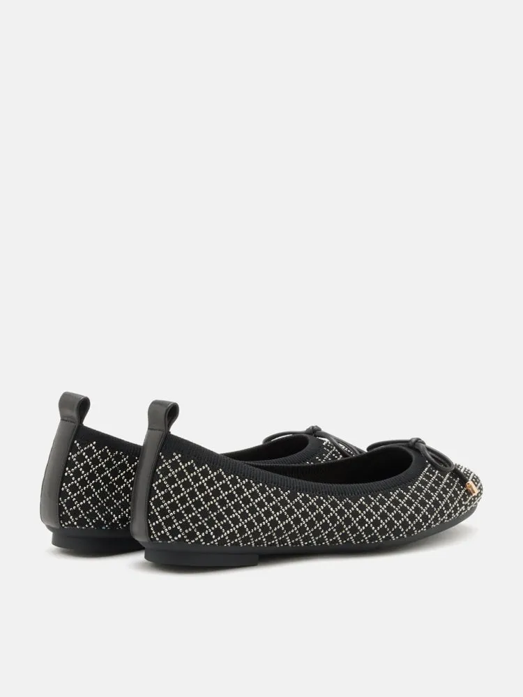 Brooke Crystal Grid Flyknit Flats