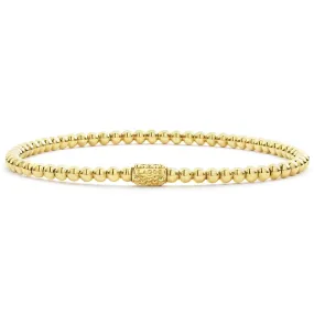 Caviar Gold 18K Gold Bead Bracelet | 3mm