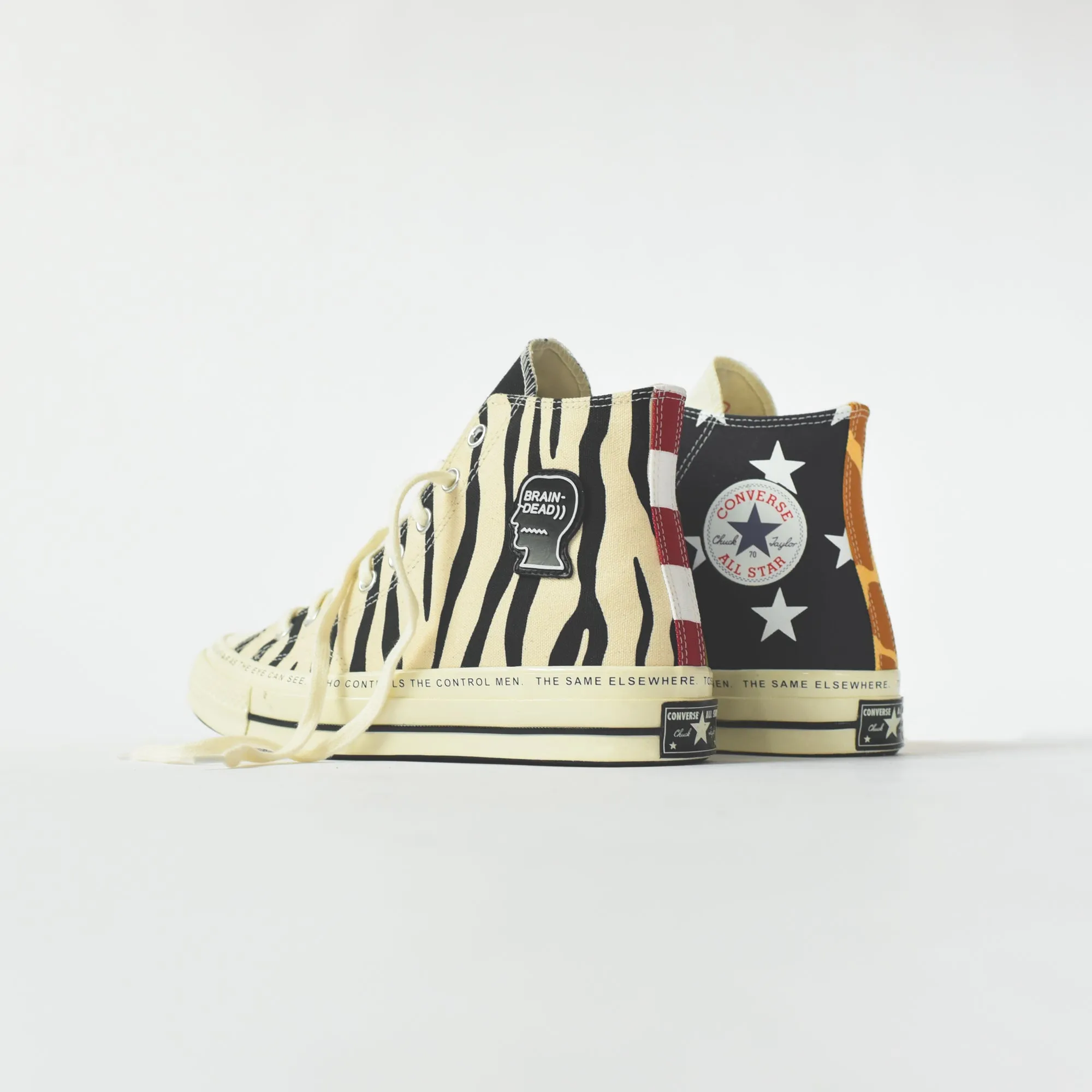 Converse x Brain Dead Chuck 70 High - Egret / Black / Multi