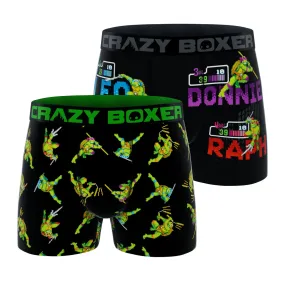 CRAZYBOXER Ninja Turtles Pixel Men's Boxer Briefs (Pack 2)