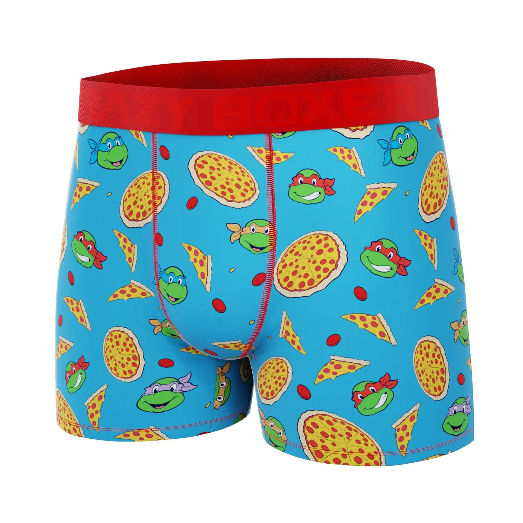 CRAZYBOXER Ninja Turtles Pizza Box Men's Boxer Briefs (Creative Packaging)