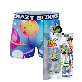 CRAZYBOXER Pixar Toy Story Outer Space Men's Boxer Briefs (Creative Packaging)