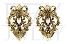 Golden Baroque Ear Weights