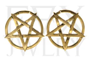 Golden Pentacle Ear Weights