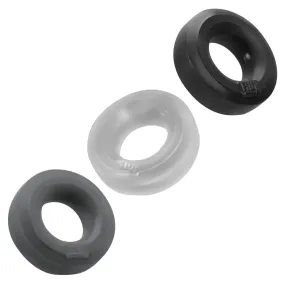 HUJ c-ring 3-pack tar/clear/grey