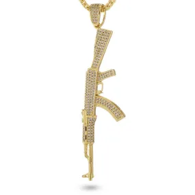 Iced AK-47 Necklace