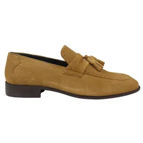 Mens Slip On Loafer Shoes Tassel Real Suede Smart Casual Dress Driving Classic