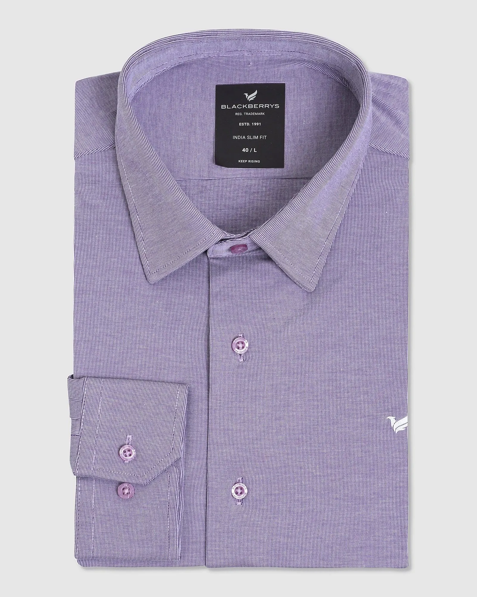 TechPro Formal Plum Solid Shirt - Nathan