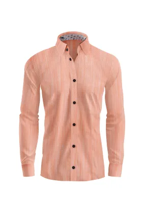 Vercini Sunset Serenity Herringbone Cotton Shirt