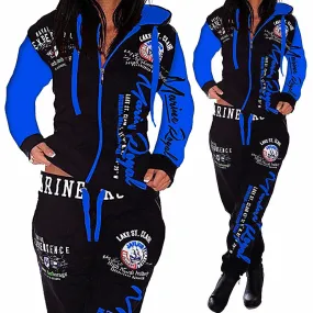 Warm Ladies Printed Tracksuit