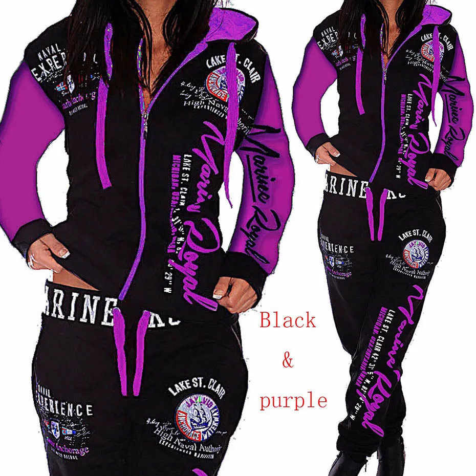 Warm Ladies Printed Tracksuit