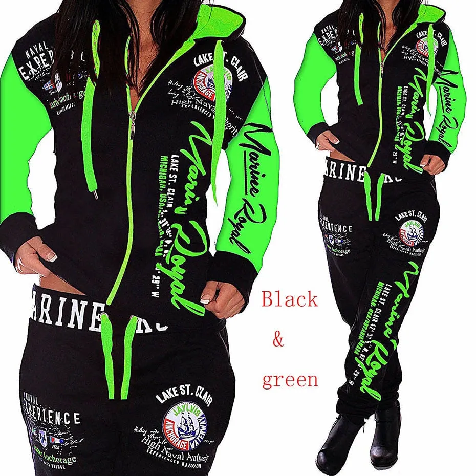 Warm Ladies Printed Tracksuit